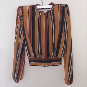 Colorful high neck shirt